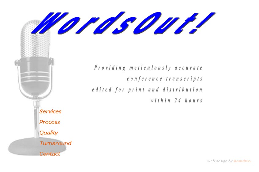 web design for a transcription company