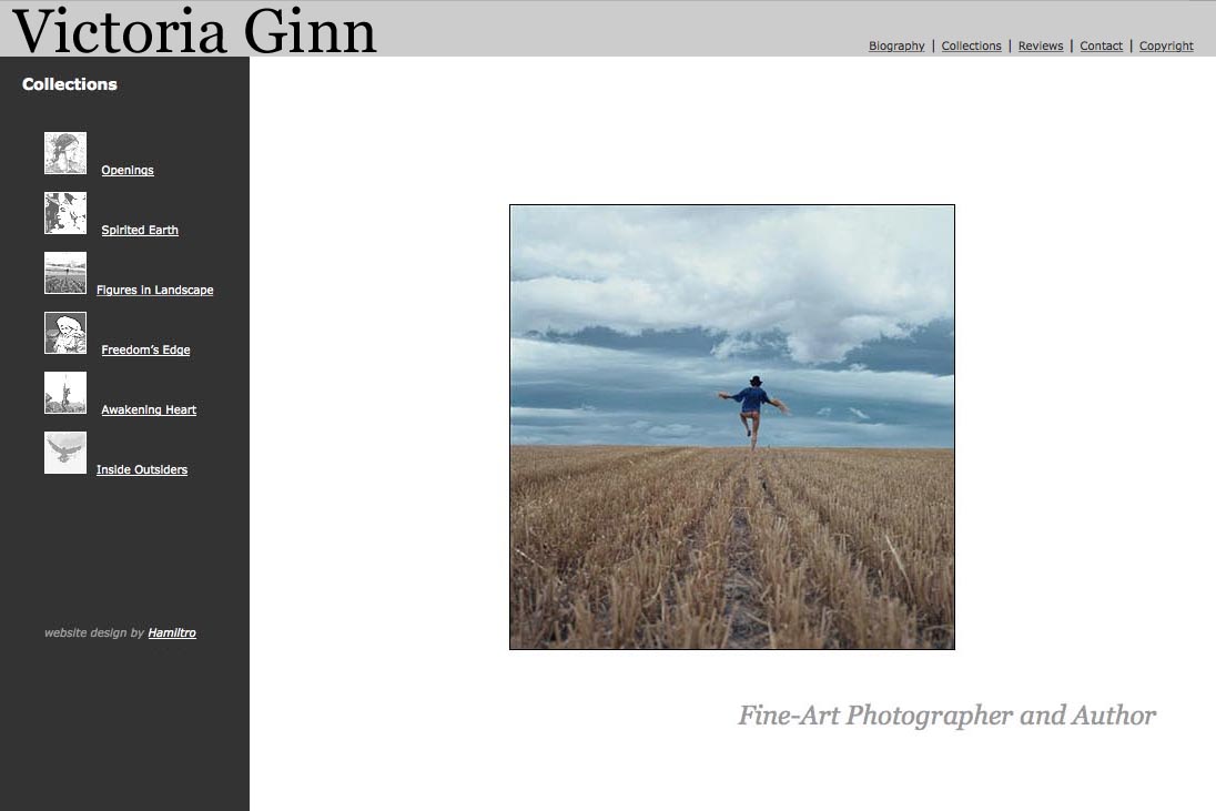 web design for an ethnographic photographer