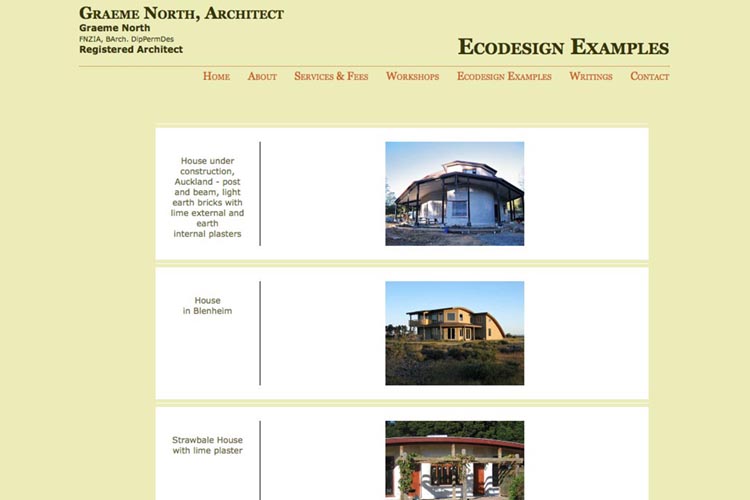 eco-architext website showing examples