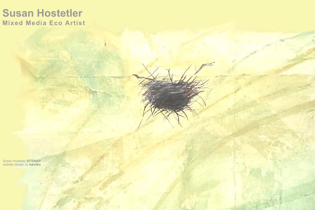 web design for a mixed media artist