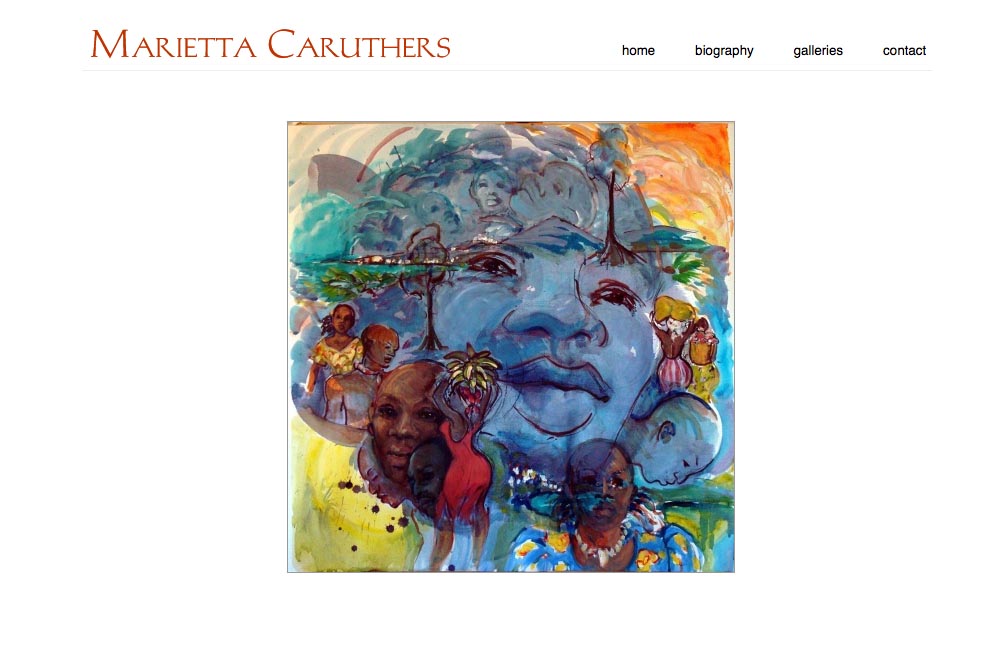 web design for a watercolor artist