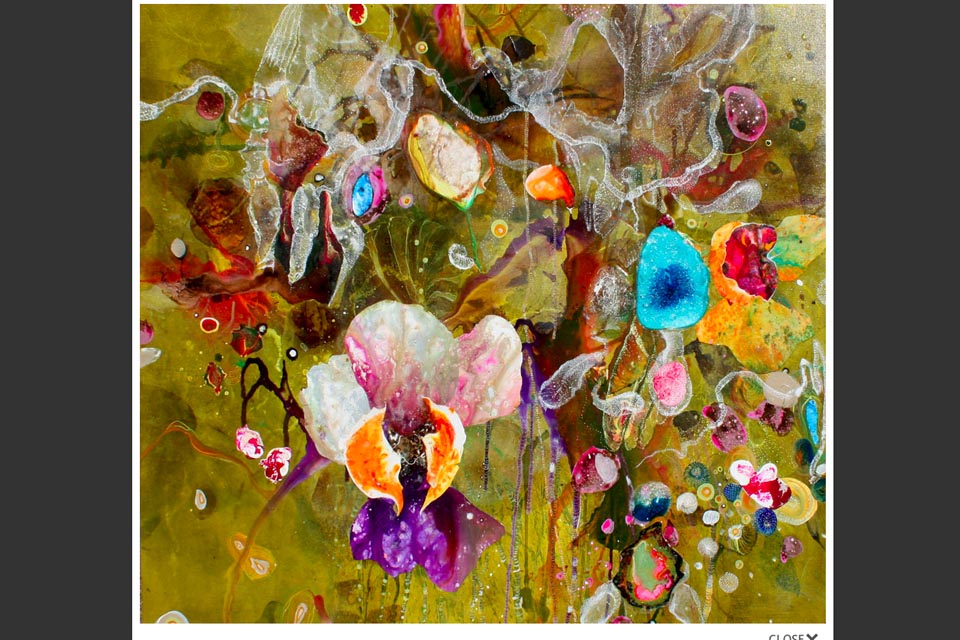 web design for a painter - Amanda Krantz - single painting page