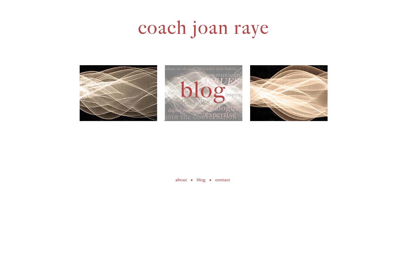 web design for a professional coach and speaker - homepage c