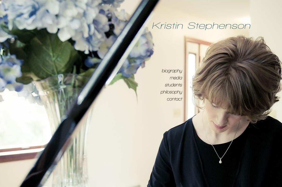 web design for a concert pianist and teacher