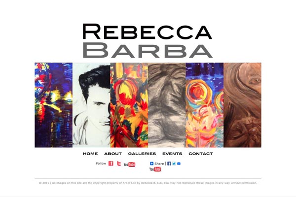 web design for a cuban-american artist