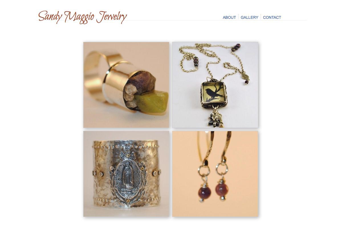 web design for an artisan-jeweler