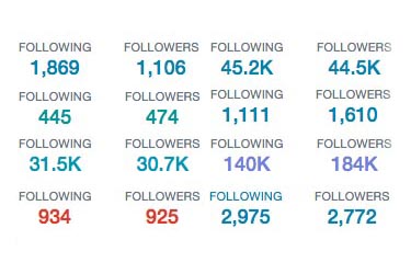 twitter follower statistics