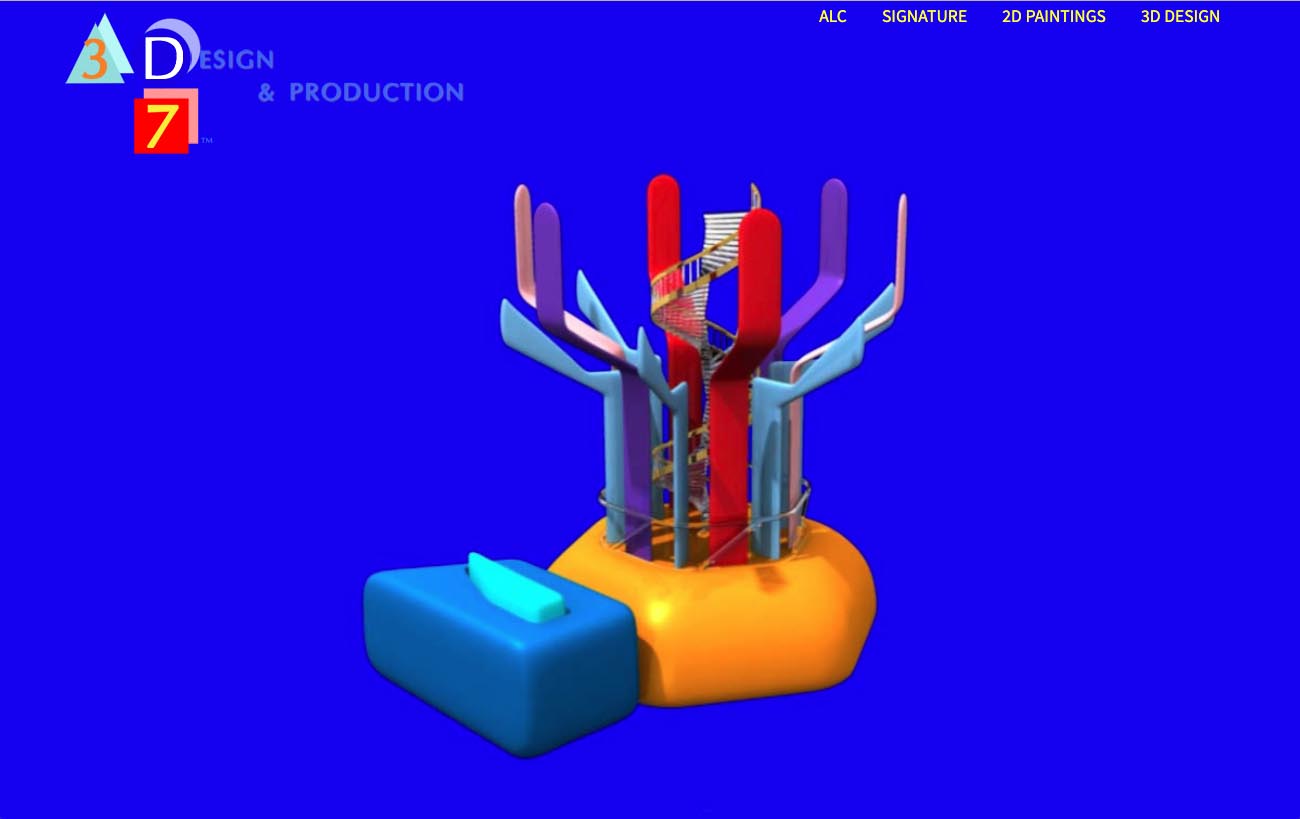 custom website design for 3D7 - 3D animators
