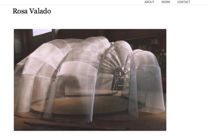 web design for an artist: rosa valado