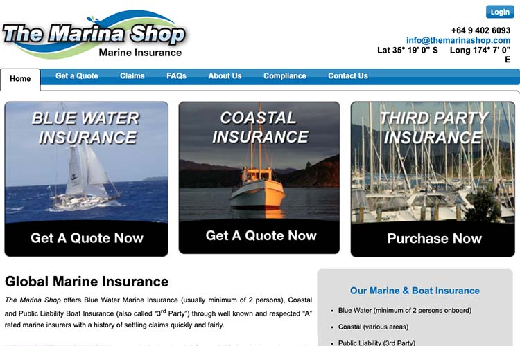 responsive web design for an insurance broker