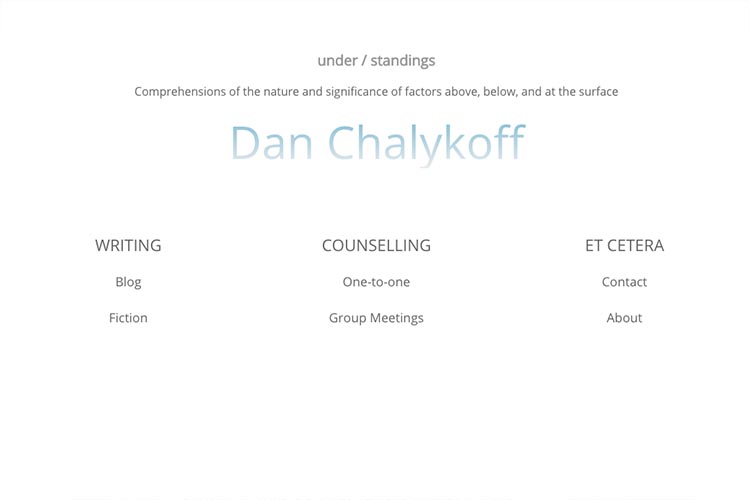 web design for a therapist and author