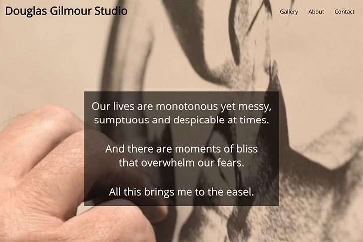 website design for an artist - Doug Gilmour