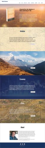 website design for an economic advisor and author