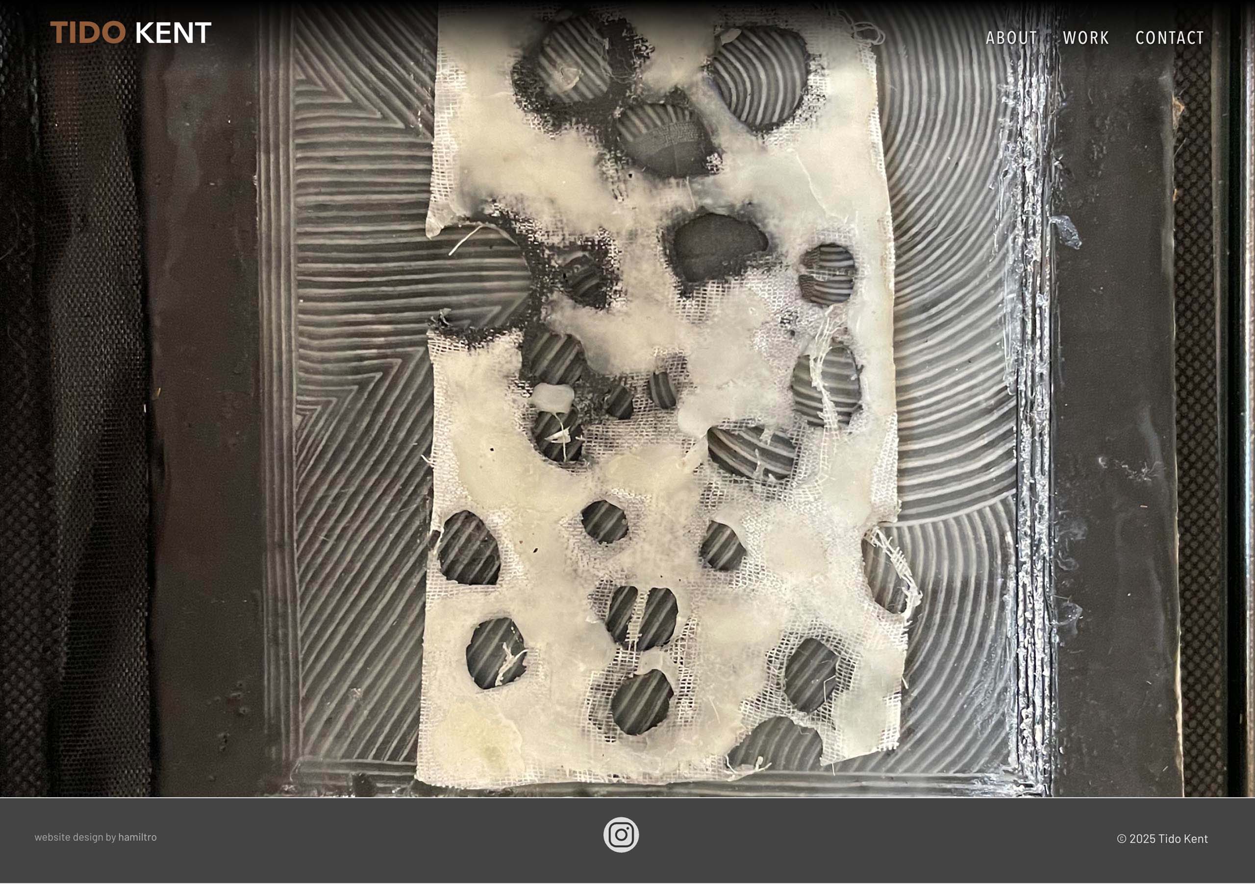 website design for an artists - tido kent