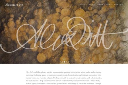 website design for an artist