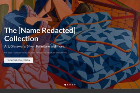 website design for a collector