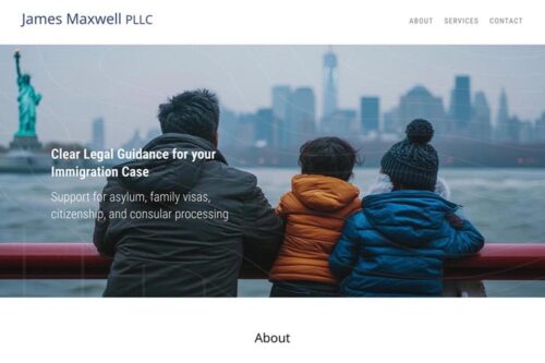 website design for an immigration attorney